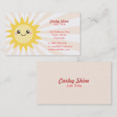 Niedliche Happy-Sun-Visitenkarten Visitenkarte (Vorne/Hinten)