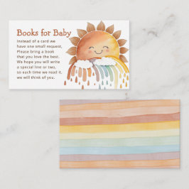 Niedliche Happy Sunshine Books for Baby Shower Begleitkarte