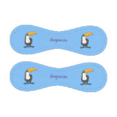 Niedliche Happy Toucan Cartoon-Abbildung Baseball (Paneele)