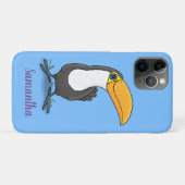 Niedliche Happy Toucan Cartoon-Abbildung Case-Mate iPhone Hülle (Rückseite (Horizontal))