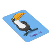 Niedliche Happy Toucan Cartoon-Abbildung Magnet (Rechte Seite)