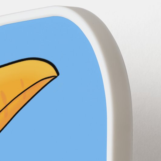 Niedliche Happy Toucan Cartoon-Abbildung Pickleball Schläger (Linke Seite)