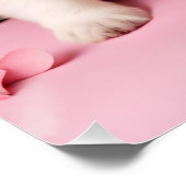 Niedliche Happy Valentine's Day Welpen Poster (Ecke)