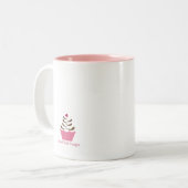 Niedliche Häschen-Tasse Zweifarbige Tasse (Vorderseite Links)