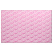 Niedliche Hasen, rosa typografische Gewebe Stoff (Fat Quarter (45,7 x 55,9 cm))