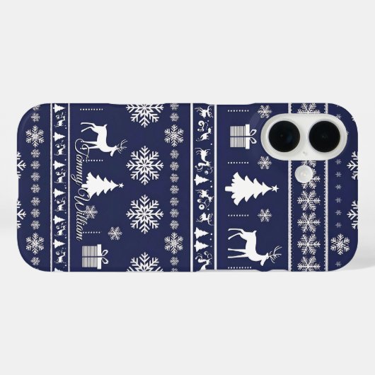 niedliche hässliche Weihnachtsmuster Case-Mate iPhone Hülle (Rückseite (Horizontal))