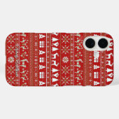 niedliche hässliche Weihnachtsmuster Case-Mate iPhone Hülle (Rückseite (Horizontal))