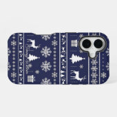 niedliche hässliche Weihnachtsmuster iPhone 16 Hülle (Rückseite (Horizontal))