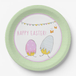 Niedliche Hatched Chicks - Happy Oaster Pappteller