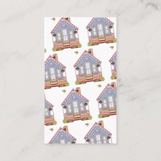 Niedliche Hausbetreuung Visitenkarte (Rückseite)