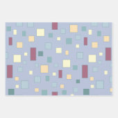 Niedliche Häuser Bäume Gebirge Modernes Muster Geschenkpapier Set (Vorderseite 2)