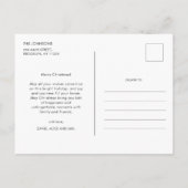 Niedliche Häuser in traditionellen Weihnachtsfarbe Postkarte (Rückseite)