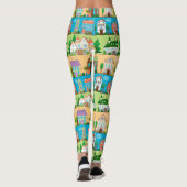 Niedliche Häuser Leggings (Rückseite)