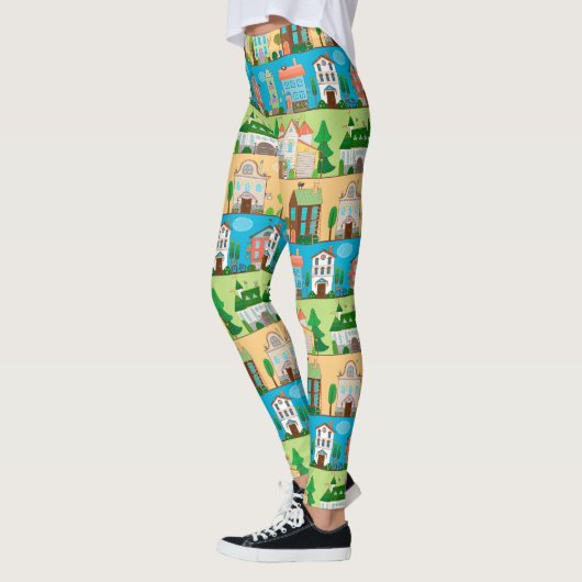 Niedliche Häuser Leggings (Links)