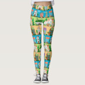 Niedliche Häuser Leggings (Vorderseite)