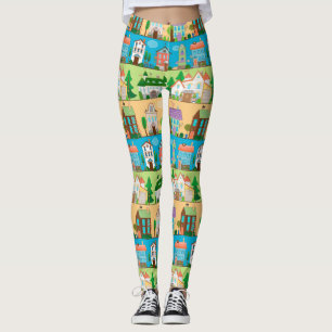 Niedliche Häuser Leggings