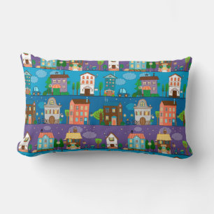 Niedliche Häuser Lendenkissen