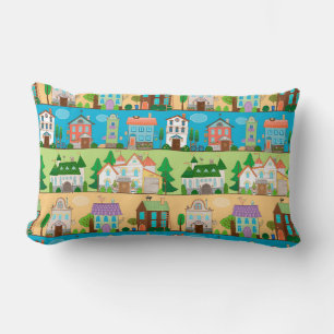 Niedliche Häuser Lendenkissen