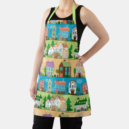 Niedliche Häuser Schürze (InSitu)