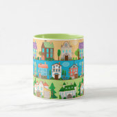 Niedliche Häuser Tasse (Zentrum)