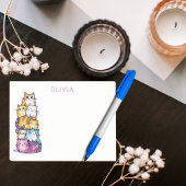 Niedliche Hauskatzen in Aquarellfarben, farbenfroh Post-it Klebezettel