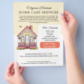 Niedliche Hausmeisterleistungen Gelb Flyer (Hand)