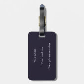 Niedliche Haustierkunst Gepäckanhänger (Rückseite vertikal)