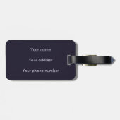 Niedliche Haustierkunst Gepäckanhänger (Rückseite horizontal)