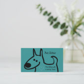 Niedliche Haustiersitter-Geschäfts-Karten Visitenkarte (Stehend Vorderseite)