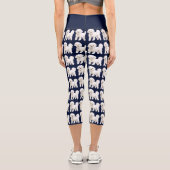 Niedliche havanese maltese bichon shiis tzu dogs L Capri Leggings (Rückseite)