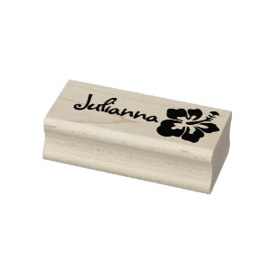 Niedliche Hawaii-Blume Symbol Hawaiianischer Stiln Gummistempel