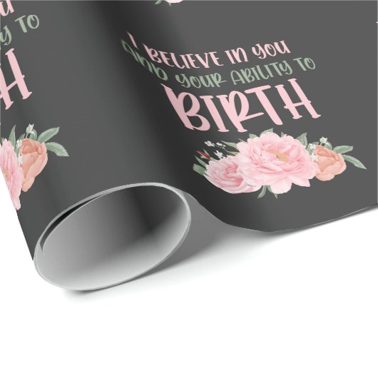 Niedliche Hebamme Baby Catcher Birne Doula Geschenkpapier (Rolleneckpunkt)