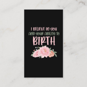 Niedliche Hebamme Baby Catcher Birne Doula Visitenkarte