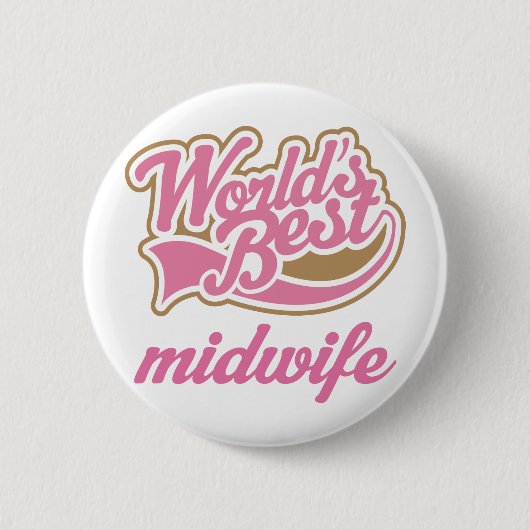 Niedliche Hebamme Button (Vorderseite)