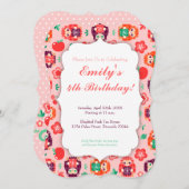 Niedliche Hedgie mit Geschenk - Einladung zum Gebu (Vorne/Hinten)