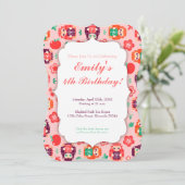 Niedliche Hedgie mit Geschenk - Einladung zum Gebu (Stehend Vorderseite)