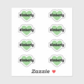 Niedliche Heftklammern mit benutzerdefinierbarem N Aufkleber (Blatt)