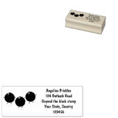 Niedliche Heidelbeeren lila Cartoon-Abbildung Gummistempel (Stempel)