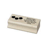 Niedliche Heidelbeeren lila Cartoon-Abbildung Gummistempel (Stempel)