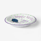 Niedliche Heidelbeerfreunde Cartoon-Illustration Pappteller (Gewinkelt)