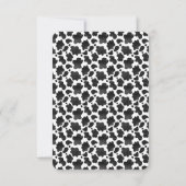 Niedliche Heilige Kuh Girl Funny Pink Baby Erstgeb Dankeskarte (Rückseite)