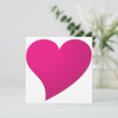 Niedliche, heiß rosa Valentinstag Tageskarte (Stehend Vorderseite)