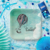 Niedliche Heißluftballon-Papierplatte Pappteller (Party)