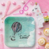 Niedliche Heißluftballon-Papierplatte Pappteller (Party)