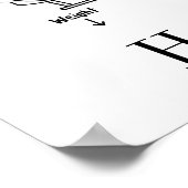 Niedliche Helikopter-Illustration Personalisiert Poster (Ecke)