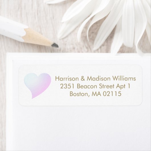 Niedliche hellblaue Rücksendeadresse (Insitu)