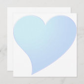 Niedliche hellblaue Valentiner Tageskarte (Vorne/Hinten)