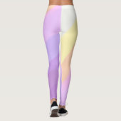 niedliche, helle Pinselstriche aus Neon, die Farbt Leggings (Rückseite)