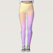 niedliche, helle Pinselstriche aus Neon, die Farbt Leggings (Vorderseite)