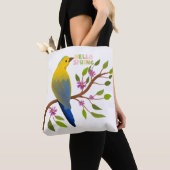 Niedliche Hello Spring Bird Öko Friendly Tasche | (Von Nahem)